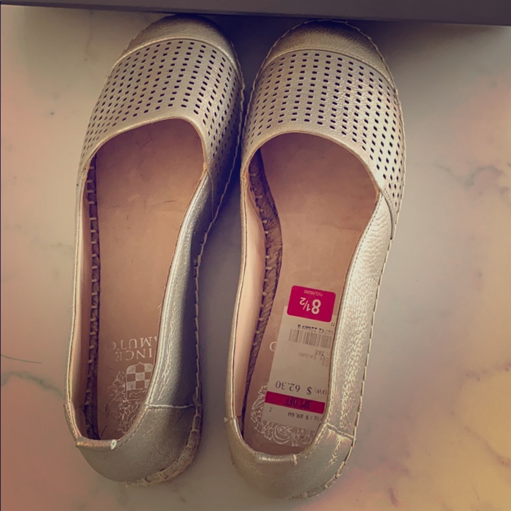 Vince Camuto leather slip ons
